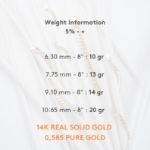 14K REAL Gold Miami Cuban Curb Link Chain Necklace & Bracelet, Royal Chain, Unisex Chunky Gold Chain for Man - Women, Heavy Gold Chain